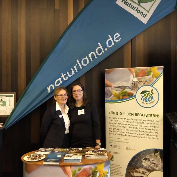 Naturland Infostand auf dem Fischwirtschafts-Gipfel 2019 in Hamburg